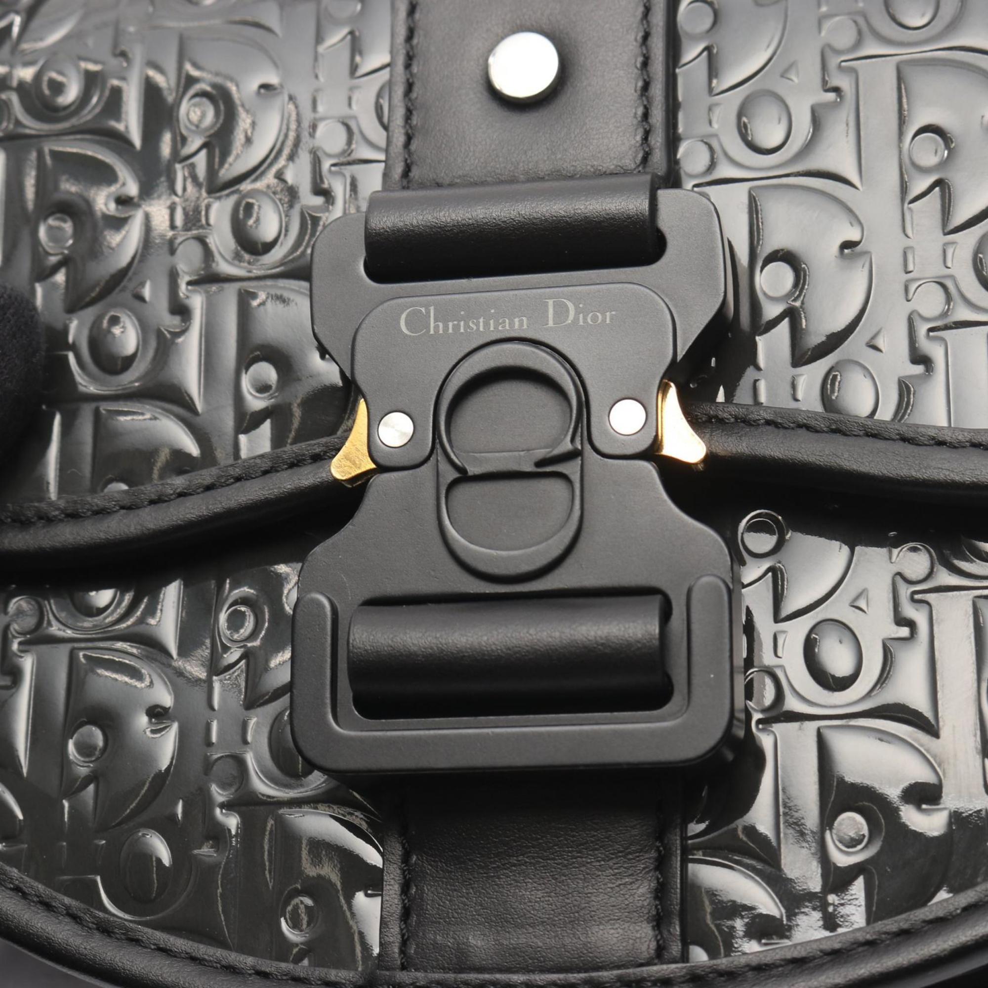 Dior Gallop Flap Messenger Black Patent Leather | Pre-Owned Luxury Dubai - Photo 3