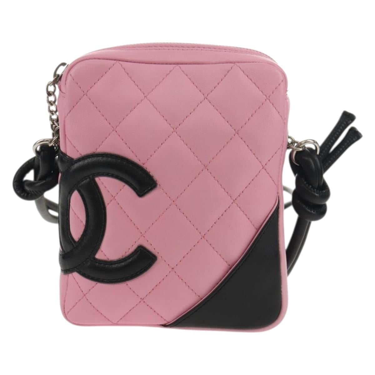 Chanel Cambon Zip Pouch Quilted Leather Small | Pre-Owned Luxury Dubai
