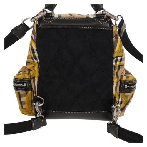 Burberry Graffiti Rucksack Vintage Check Canvas Beige | Pre-Owned Luxury Dubai