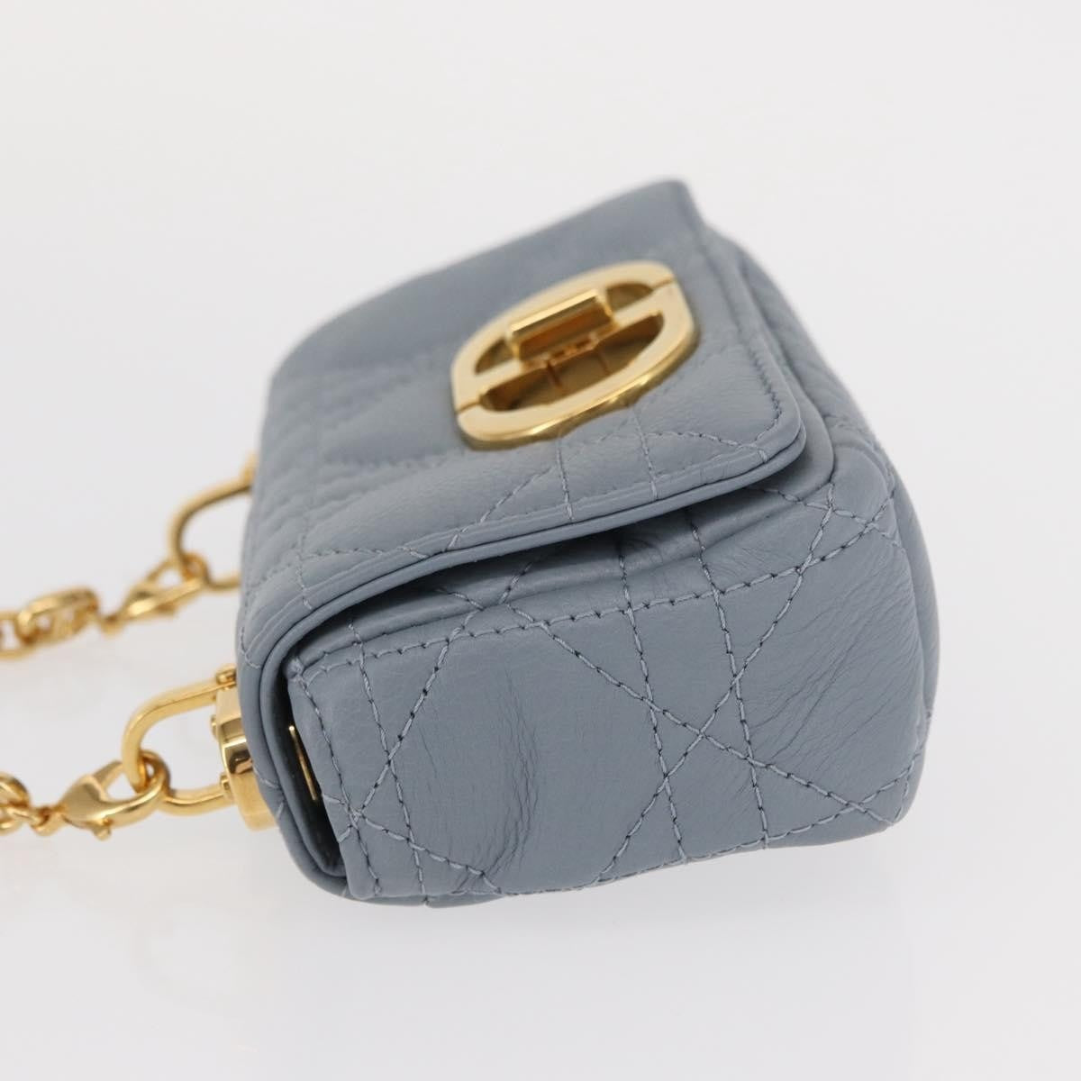 Dior Caro Bag Cannage Quilt Calfskin Micro Blue | Pre-Owned Luxury Dubai
