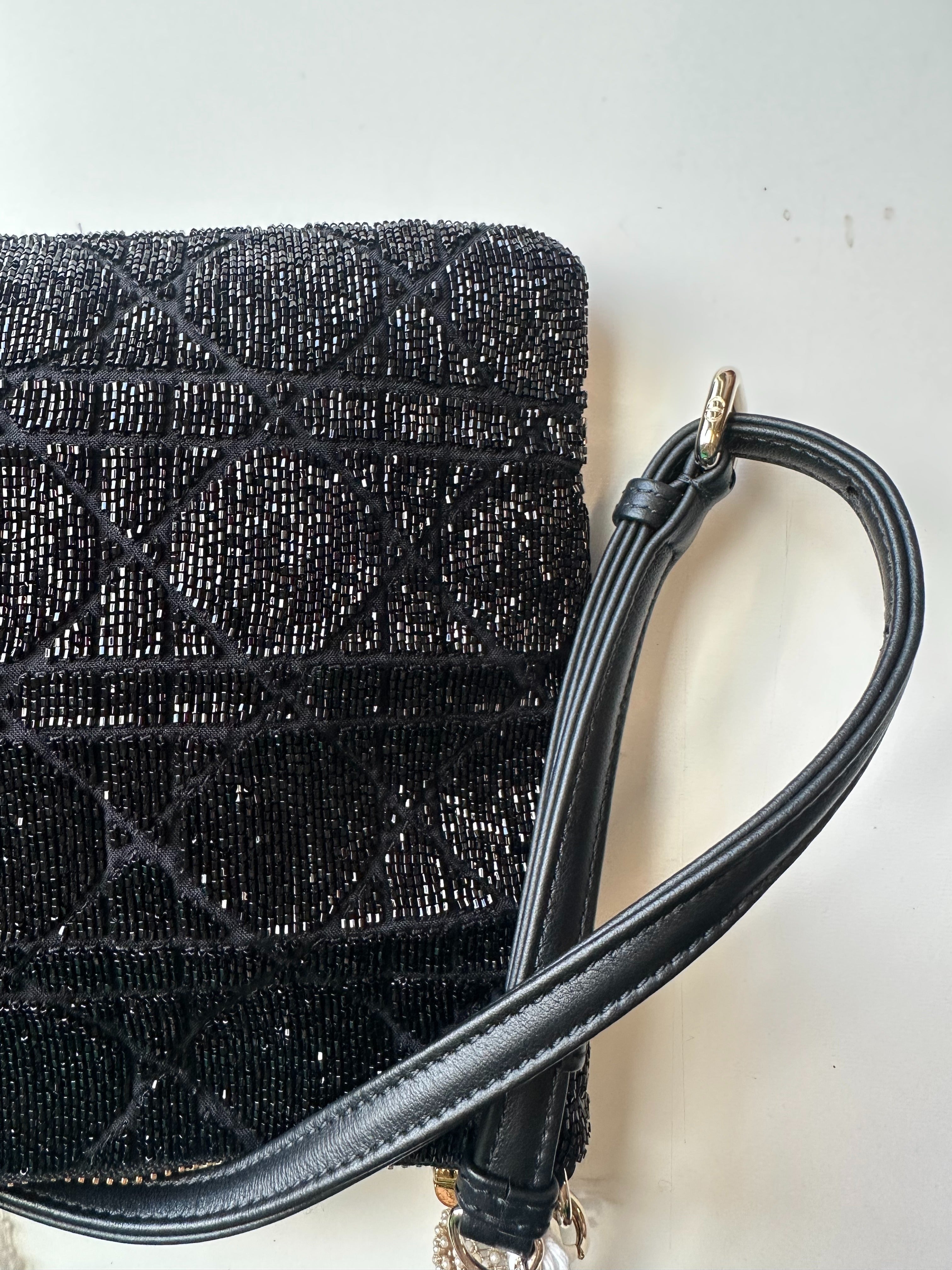 Dior black cannage leather medium | Pre-Owned Luxury Dubai