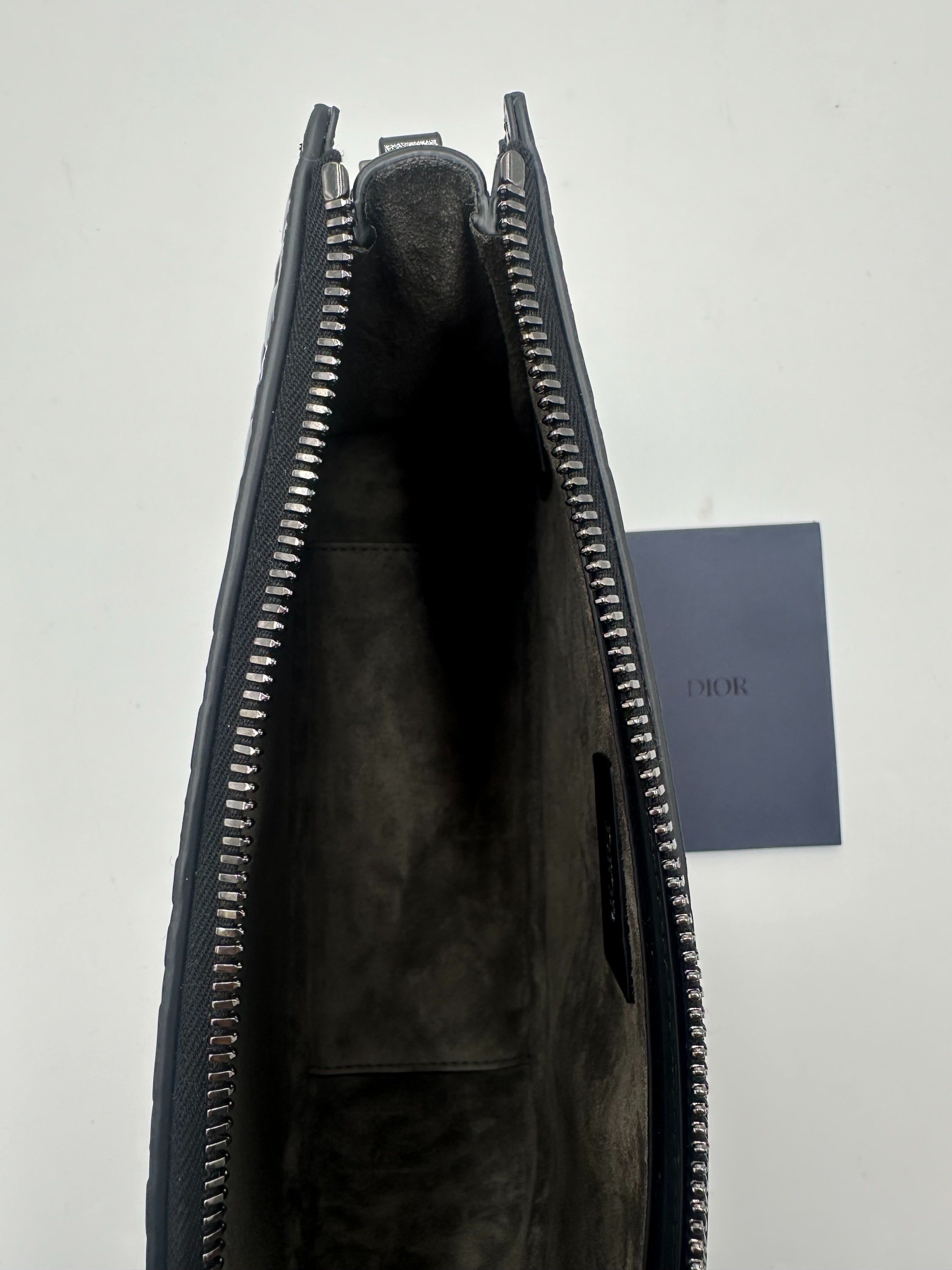 Dior Zip Pouch Leather Small | Pre-Owned Luxury Dubai